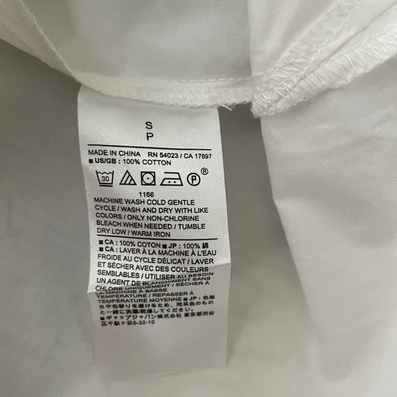 Banana Republic Classic White Collared Midi dress - Picture 6 of 6